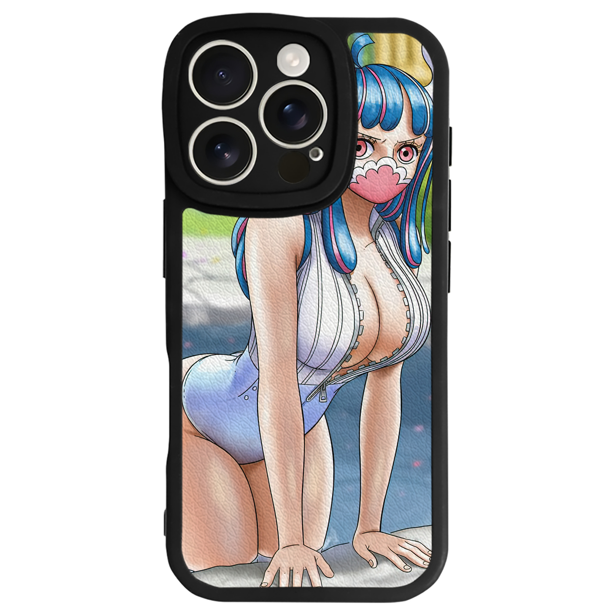 （画像用） ワンピース ONE PIECE 【iPhone 16シリーズ対応】シリコンスマホケース（レザー調） 材質：シリコン